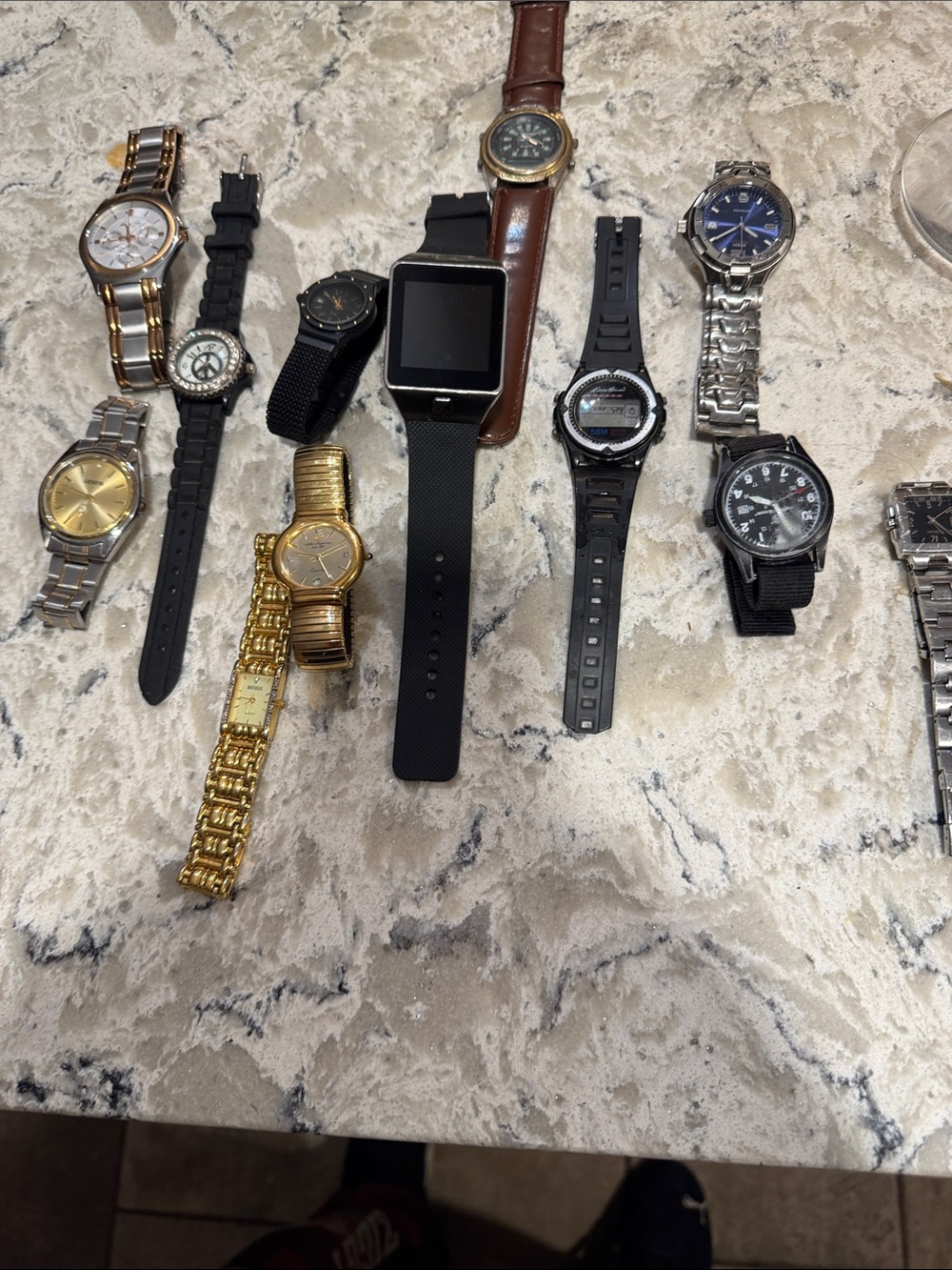 Assorted Mixed Metal and Black Watches - Lot